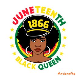 juneteenth black queen african american black history month svg digital download