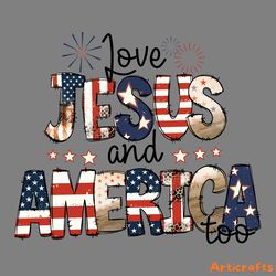vintage loves jesus and america too christian png