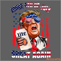 trump miller lite make 4th of july great again png