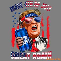 trump bud light make 4th of july great again png