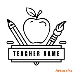 back to school teacher name best teacher svg