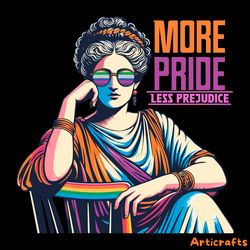 more pride less prejudice lgbt support svg