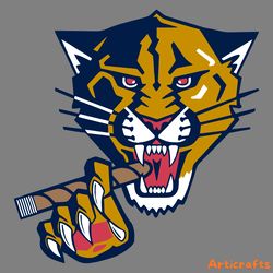 cats in four florida panthers smoke svg digital download files