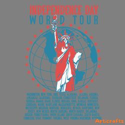 independence world tour the statue of liberty svg