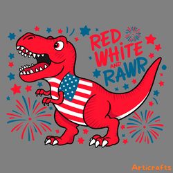 american flag dinosaur 4th of july patriotic funny svg