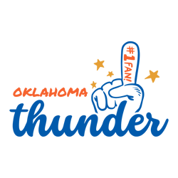 27okc thunder basketball no 1 fan finger svg digital download