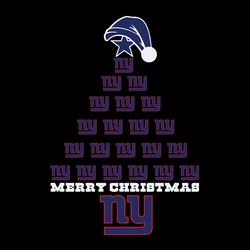Merry Christmas New York Giants Svg, Christmas tree Svg, NFL Svg, Sport Svg, Football Svg, Digital download