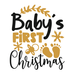 baby's first christmas svg, baby christmas svg, 1st christmas svg, baby svg, first christmas svg, digital download (1)