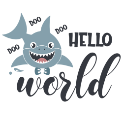 shark hello world svg, baby boy christmas svg, christmas baby svg, boy svg, newborn boy svg, baby quotes svg