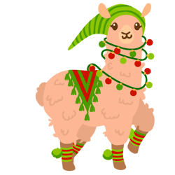christmas llama svg, christmas lights svg, llamas clipart, llama holidays svg, merry christmas svg, digital download