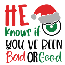 he knows it you ve been bad or good svg, santa cam svg, christmas cam svg, christmas svg, xmas svg file, cricut