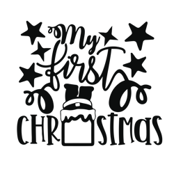 my first christmas svg, baby first christmas svg, baby xmas svg, christmas baby svg, holidays svg, digital download