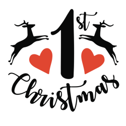 1st christmas svg, reindeer svg, baby first christmas svg, baby xmas svg, christmas baby svg, holidays svg