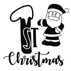 1st christmas svg, santa svg, baby first christmas svg, baby xmas svg, christmas baby svg, holidays svg