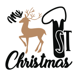 my 1st christmas svg, baby first christmas svg, baby xmas svg, christmas baby svg, holidays svg, digital download (5)