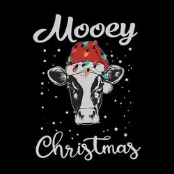 mooey christmas svg, cow clipart, cow santa svg, cow christmas svg, merry christmas svg, holidays svg, digital download