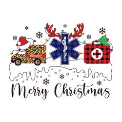 merry christmas svg, funny leopard ambulance, reindeer horns svg, santa hat svg, xmas lights svg, christmas svg