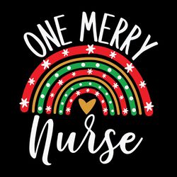 one merry nurse svg, christmas nurse svg, rainbow svg, christmas shirt, nursing svg, rainbow svg files for cricut