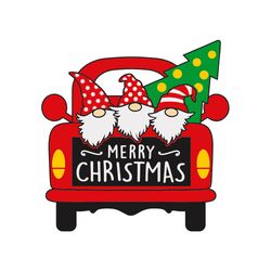 merry christmas gnome svg, christmas gnome truck buffalo plaid svg, holidays christmas svg, digital download