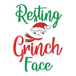 resting grinch face svg, snowman santa svg, christmas svg, grinch svg, santa svg, holidays svg, digital download