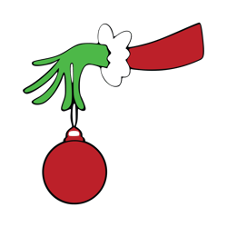 grinch hand christmas ornament svg, grinch christmas svg, christmas svg, grinchmas svg, the grinch svg, instant download