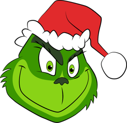 grinch santa hat svg, grinch christmas svg, christmas svg, grinchmas svg, the grinch svg, digital download (3)