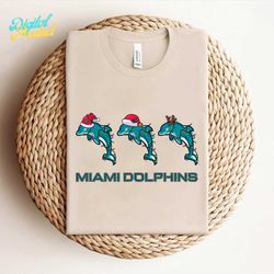 Merry Christmas Miami Dolphins Svg Digital Download