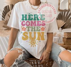 here comes the sun svg png, summer png, summer cut files for cricut, summer svg, sun svg, beach svg, cricut cut files, c