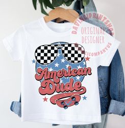 american dude png, america png, retro png, 4th of july png, boy 4th of july png, boys shirt png, kids sublimation, png s