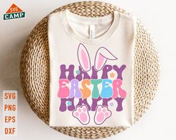 Happy Easter Svg, Easter Bunny Svg, Bunny Svg, Rabbit Svg, Retro Easter Png, Peeps Svg, Cute Bunny Svg, Happy Easter Png