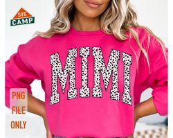 mimi varsity dalmatian png, retro mimi png, mama png, trendy mom png, mimi dalmatian png, mimi varsity letters, cool mom