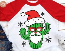 cactus christmas svg, feliz navidad svg, cactus santa hat svg, merry christmas svg, kids holiday svg, kids christmas shi