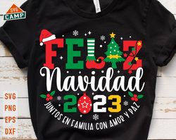 feliz navidad 2023 svg, spanish christmas svg, luces de navidad, christmas 2023, feliz navidad png, spanish christmas ma