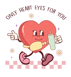 only heart eyes for you heart png, valentine png, valentine clipart, valentine sublimation, png file download