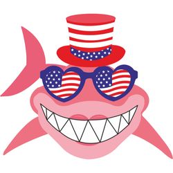 american flag shark svg, 4th of july svg, happy 4th of july svg, independence day svg, digital download