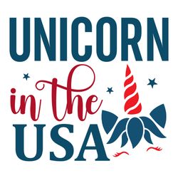 unicorn in the usa svg, 4th of july svg, happy 4th of july svg, independence day svg, instant download