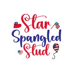 star spangled stud svg, 4th of july svg, happy 4th of july svg, independence day svg, instant download