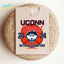 uconn huskies repeat 2024 national champions svg