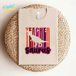 teacher saurus dinosaur t-shirt design