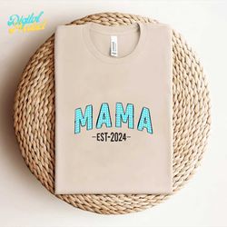 mama sweatshirt, mama est, 2024 svg