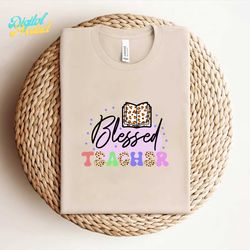 blessed teacher sublimation watercolor