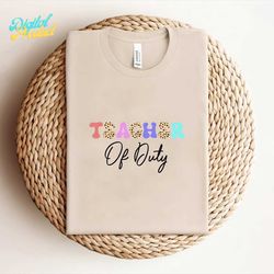 -teacher of duty sublimation watercolor