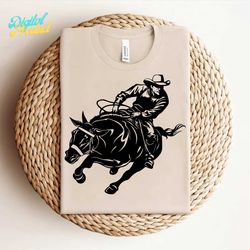 Bull Ride SVG, Cowboy SVG, Horse Riding