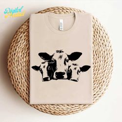 peeking cows svg, cow svg, farm animal