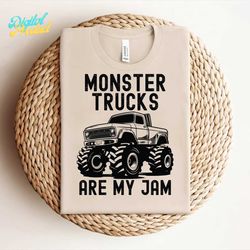 monster trucks are my jam svg