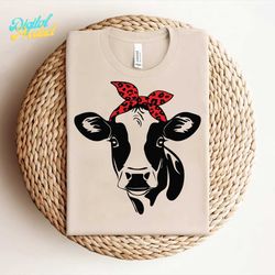 -cow head svg, cow png, heifer svg