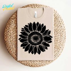 sunflower svg, floral svg, flower svg