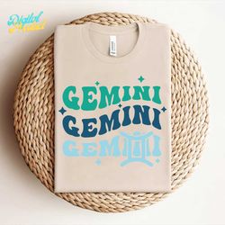 gemini svg, retro zodiac svg, zodiac svg