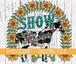 show mom png, sublimate download, cow, stock animal, farm animal, embossed, aztec, western, countr1