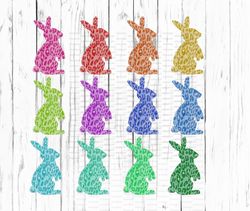 watercolor leopard bunnies png, sublimation design, download, easter, bunny, spring, cheetah, sublimate, design, hoppy,